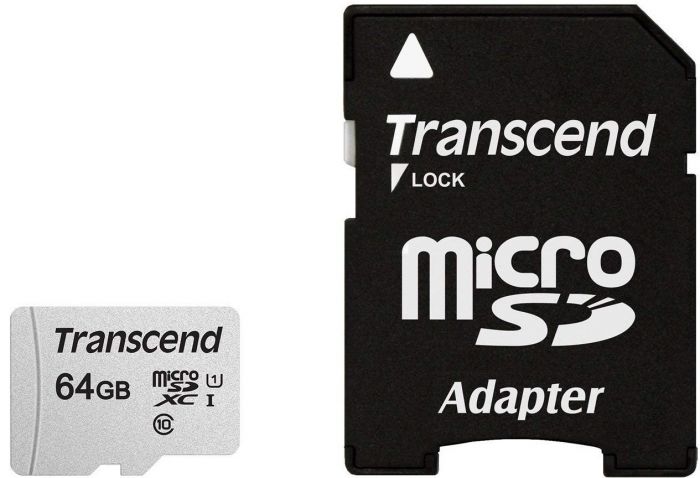 Карта пам'яті Transcend microSD   64GB C10 UHS-I U1 High Endurance (85TB)