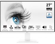 Монітор MSI 27" PRO MP273AW D-Sub, HDMI, DP, MM, IPS, 100Hz, 4ms, sRGB 106%, White