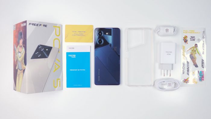 Смартфон TECNO POVA 5 (LH7n) 6.78" 8/256ГБ, 2SIM, 6000мА•год, Amber Gold