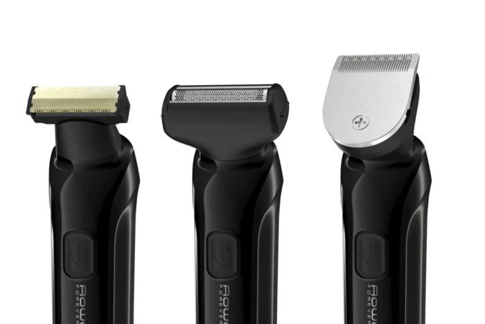 Тример Rowenta Forever Sharp Ultimate, для бороди, вусів, акум., насадок-10, 120 хв. використання, дисплей, сталь, чорний