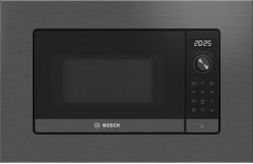 Мікрохвильова піч Bosch вбудована, 20л, електр. управл., 800Вт, дисплей, чорний/нержавійка