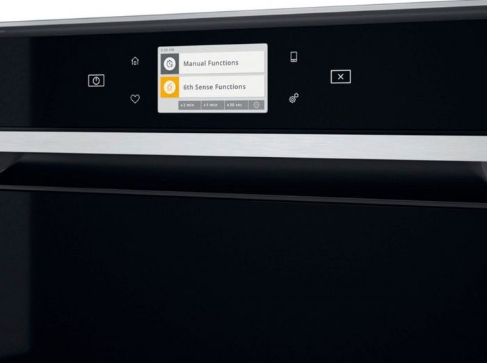 Мікрохвильова піч Whirlpool вбудована, 40л, електронне упр., 900Вт, гриль, дисплей, конвекція, чорний