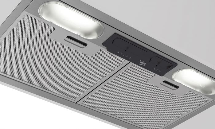 Витяжка Beko вбудована, 53см, 381м3ч, сірий