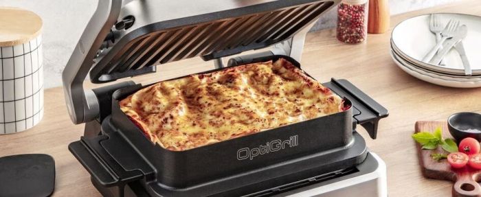 Гриль Tefal прижимний OptiGrill 4in1 Inox, 2100Вт, темп. режимів-4, з`ємні пластини, метал