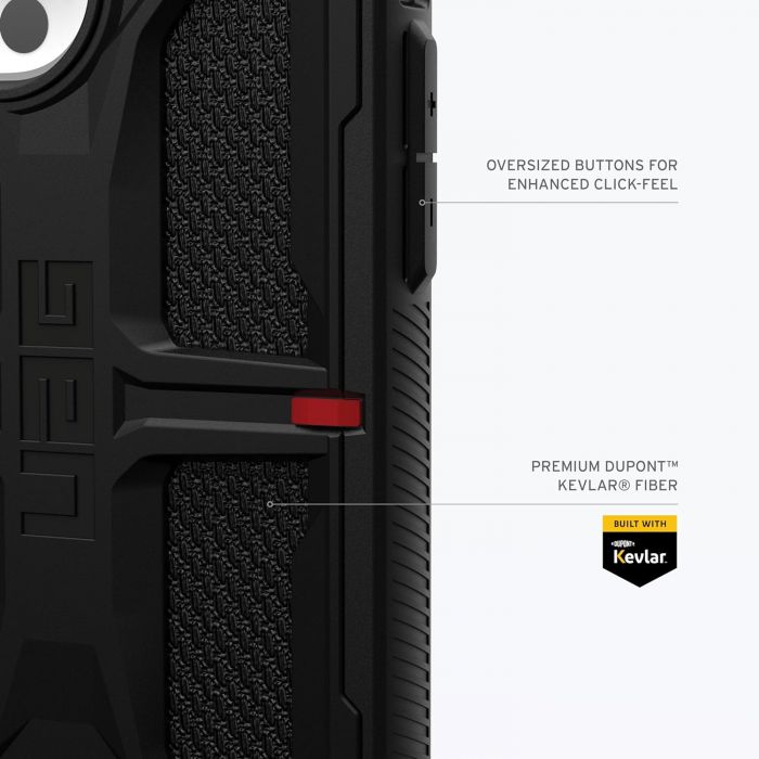 Чохол UAG для Apple iPhone 15 Pro Max Monarch, Kevlar Black