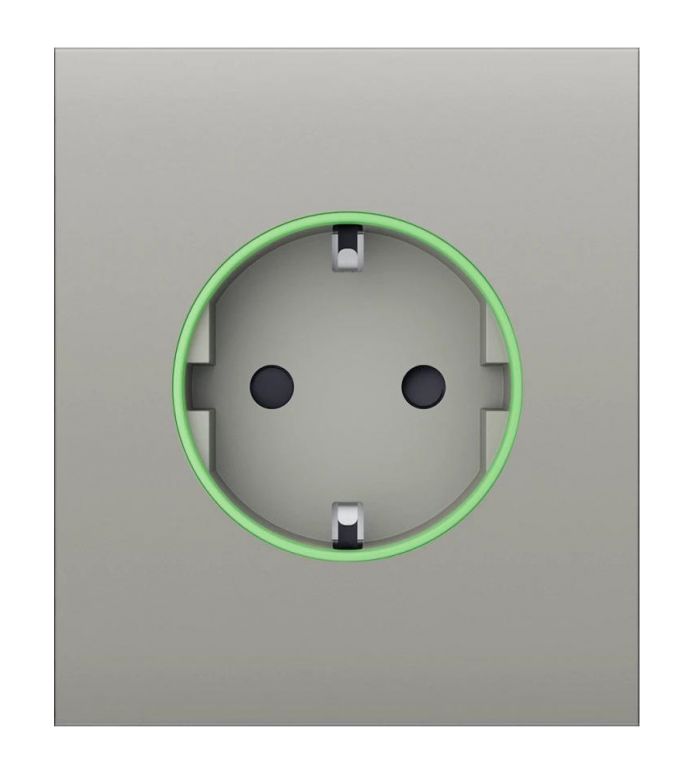 Центральна панель для вбудованої розетки Ajax CenterCover for Outlet smart, Jeweler, бездротова, oyster