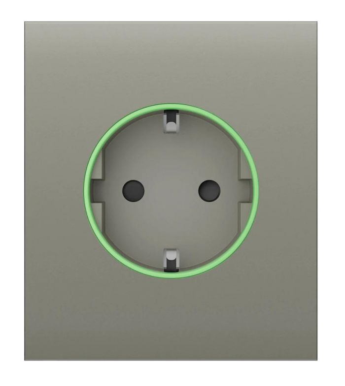 Центральна панель для вбудованої розетки Ajax CenterCover for Outlet smart, Jeweler, бездротова, olive