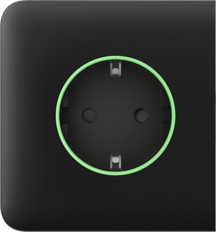 Бічна панель для вбудованої розетки Ajax SideCover for Outlet smart, Jeweler, бездротова, чорний