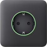 Передня панель для вбудованої розетки Ajax SoloCover for Outlet smart, Jeweler, бездротової, graphite