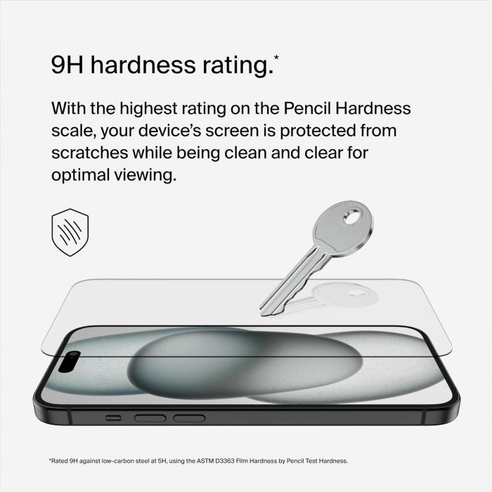 Захисне скло Belkin для Apple iPhone 15 Plus/14 Pro Max TemperedGlass Screen Protection