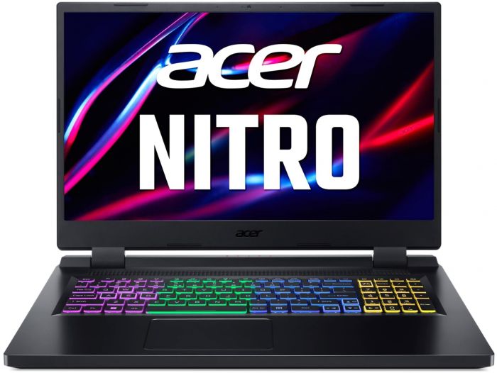 Ноутбук Acer Nitro 5 AN517-55 17.3" FHD IPS, Intel i7-12650H, 16GB, F512GB, NVD4050-6, Lin, чорний
