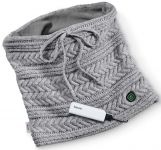 Електрогрілка Beurer у формі шарфу, акумулятор 2500мА·год, 29х35х0.7см, 3.6Вт, 3 режими, бавовна, сірий