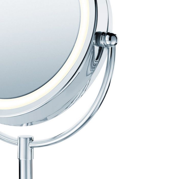 Дзеркало косметичне Beurer настільне, від мережі, діаметр-17см, підсвічування, білий