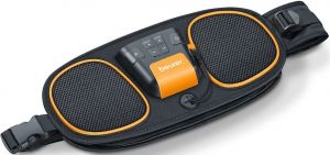 Електростимулятор Beurer м'язів пресу і спини, АААх3, вага - 0.35кг, пояс, 5 програм, чорний