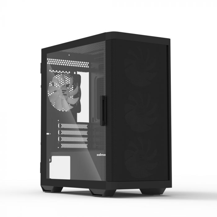 Корпус Zalman M4 без БЖ, 2xUSB3.0, 1xUSB2.0, 4x120мм ARGB, VGA 320мм, LCS ready, TG Side Window, mATX, чорний