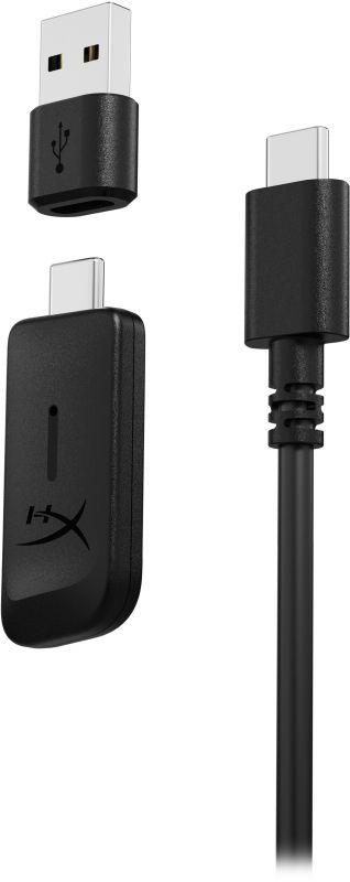 Гарнітура ігрова HyperX Cloud III, WL/USB-A/USB-C, чорно-червоний