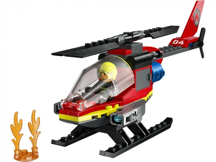 Конструктор LEGO City Пожежний рятувальний гелікоптер