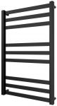 Рушникосушка Mario водяна Чікаго, 800x530x500мм, комбі підключення, нерж.сталь, чорний матовий