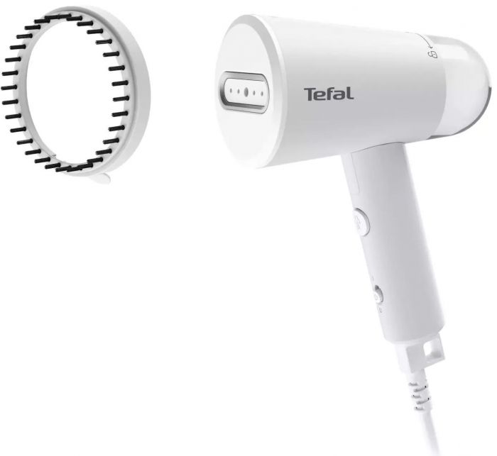 Відпарювач Tefal компактний, 1200Вт, 70мл, постійна пара - 20гр, пластик підошв., білий