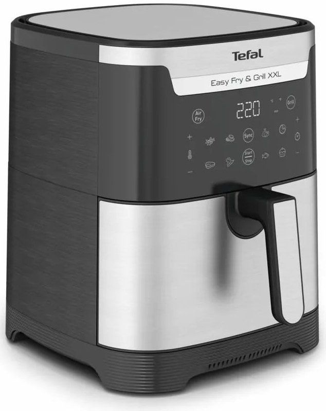 Мультипіч Tefal EasyFry&Grill XXL, 1830Вт, чаша-6.5л, сенсорне керув., 8 програм, пластик, черно-сірий