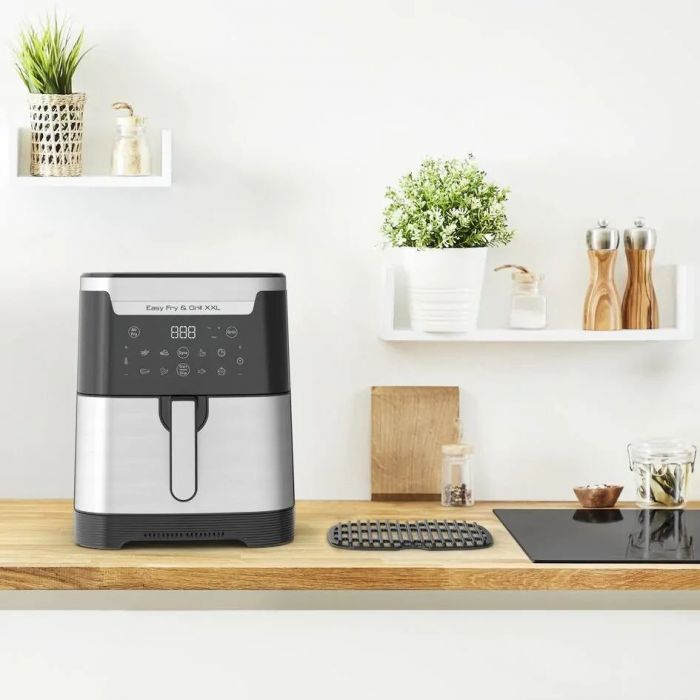 Мультипіч Tefal EasyFry&Grill XXL, 1830Вт, чаша-6.5л, сенсорне керув., 8 програм, пластик, черно-сірий
