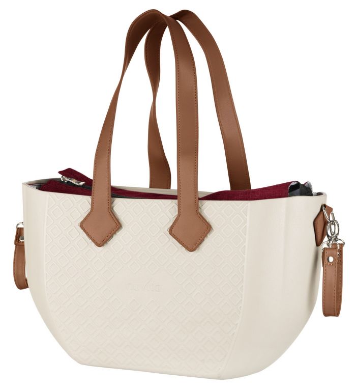 Сумка Nuvita MyMia ручки шкіра, килимок, ремені для коляски, бежево-коричневий