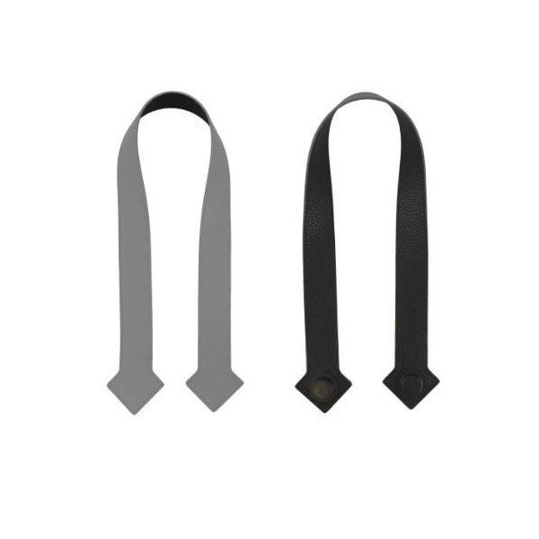 Сумка Nuvita MyMia ручки шкіра, килимок, ремені для коляски, м'ятно-сірий