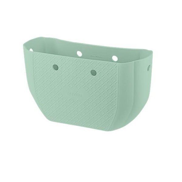 Сумка Nuvita MyMia ручки шкіра, килимок, ремені для коляски, м'ятно-сірий