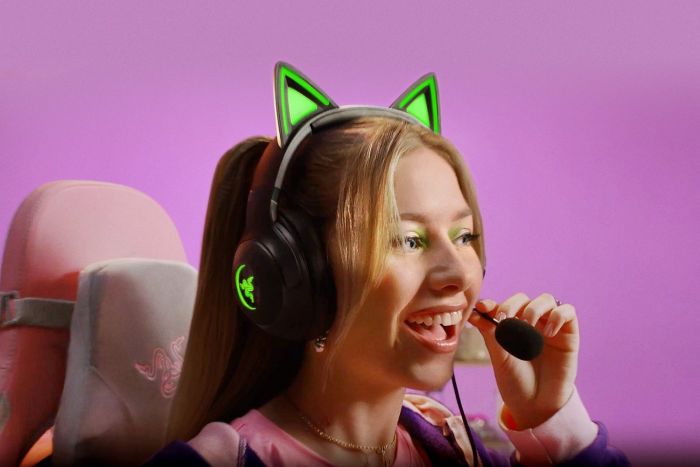 Гарнітура Razer Kraken Kitty V2, RGB, USB, чорний