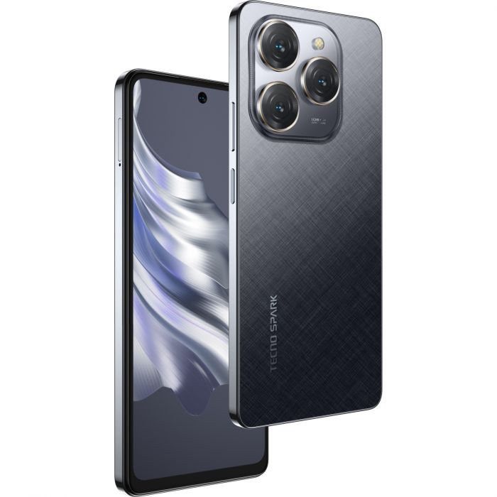 Смартфон TECNO Spark 20 PRO (KJ6) 6.78" 8/256ГБ, 2SIM, 5000мА•год, Moonlit Black