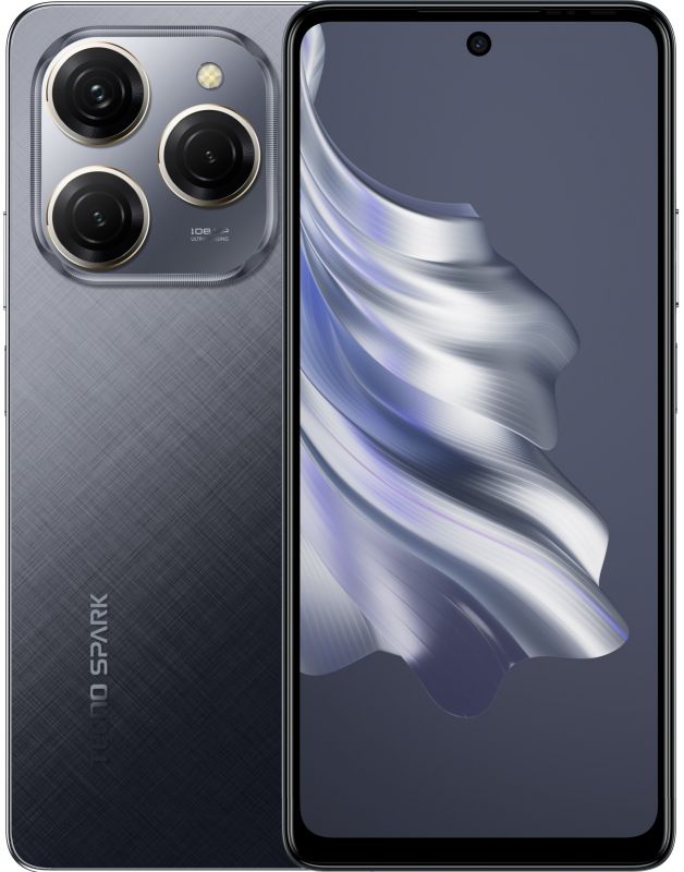 Смартфон TECNO Spark 20 PRO (KJ6) 6.78" 8/256ГБ, 2SIM, 5000мА•год, Moonlit Black