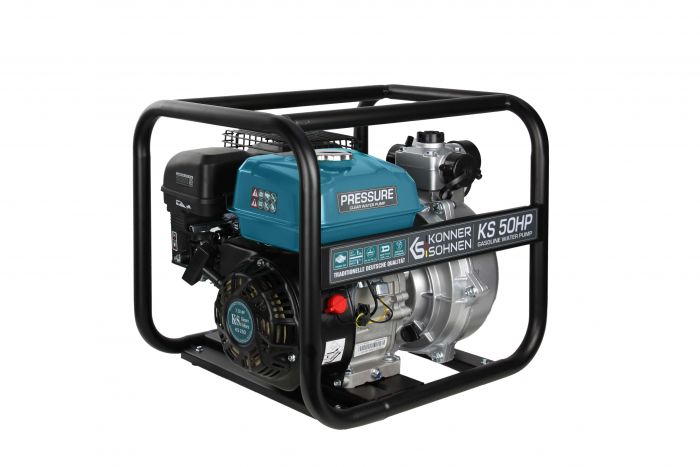 Мотопомпа бензинова Konner&Sohnen KS 50HP високонапірна, 30м3/г (500л/хв), 7.0к.с, 29кг
