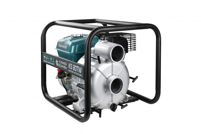 Мотопомпа бензинова Konner&Sohnen KS 80TW для брудної води, 66м3/ч (1100л/хв), 7.0к.с, 35кг