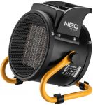 Теплова гармата електрична Neo Tools, 2кВт, 30м2, 197м3/год, керамічний нагрів. елемент (PTC), чорний, 1.55кг