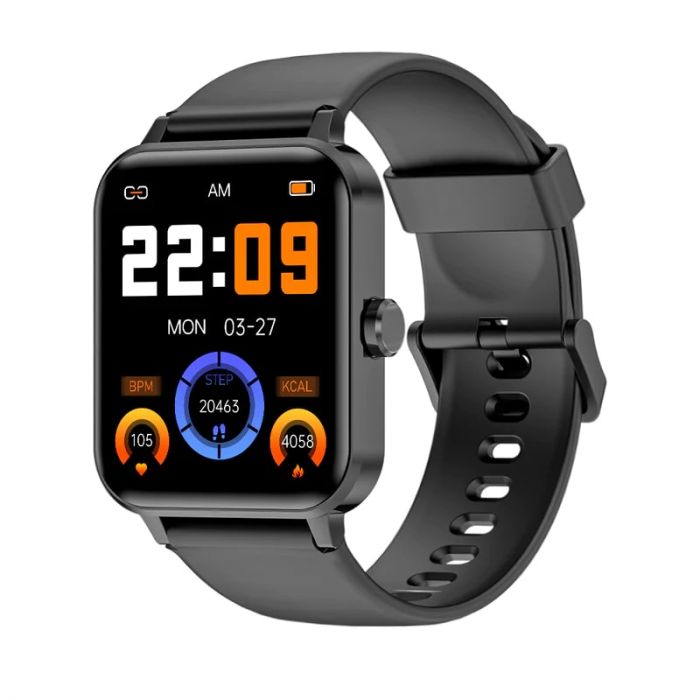 Смарт-годинник Blackview R30 44мм, 1.83", 240x284, TFT, BT 5.0, 384КБ, чорний