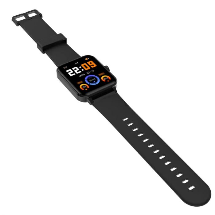 Смарт-годинник Blackview R30 44мм, 1.83", 240x284, TFT, BT 5.0, 384КБ, чорний