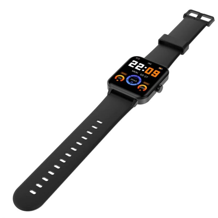 Смарт-годинник Blackview R30 44мм, 1.83", 240x284, TFT, BT 5.0, 384КБ, чорний