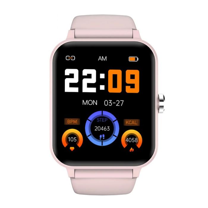 Смарт-годинник Blackview R30 44мм, 1.83", 240x284, TFT, BT 5.0, 384КБ, рожевий