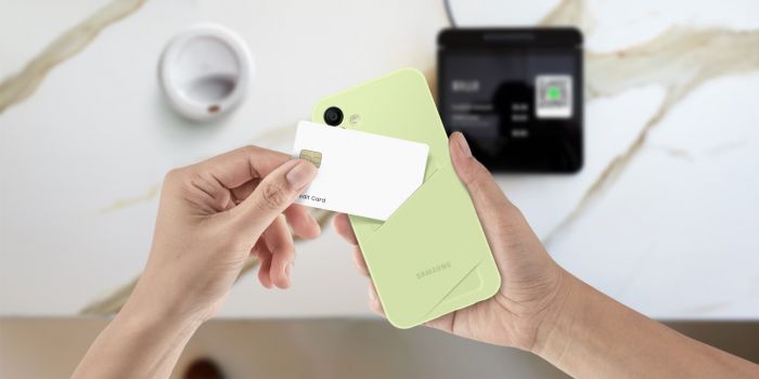 Чохол Samsung для Galaxy A15 (A156), Card Slot Case, зелений світлий