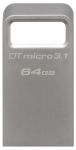 Накопичувач Kingston   64GB USB 3.2 Type-A Gen1 DT Micro R200MB/s Metal