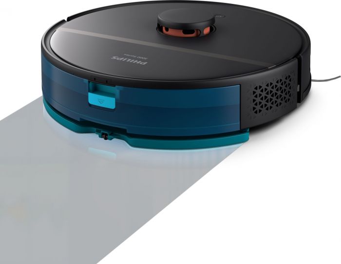 Робот-пилосос Philips Series 3000, h=34см, вологе прибирання, конт пил -0.35л, вода -0.3л, автон. робота до 200хв, НЕРА 11, чорний