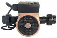 Насос циркуляційний Optima OP25-40-180, G 1 1/4", 10 бар, 180мм, 71Вт, 230В
