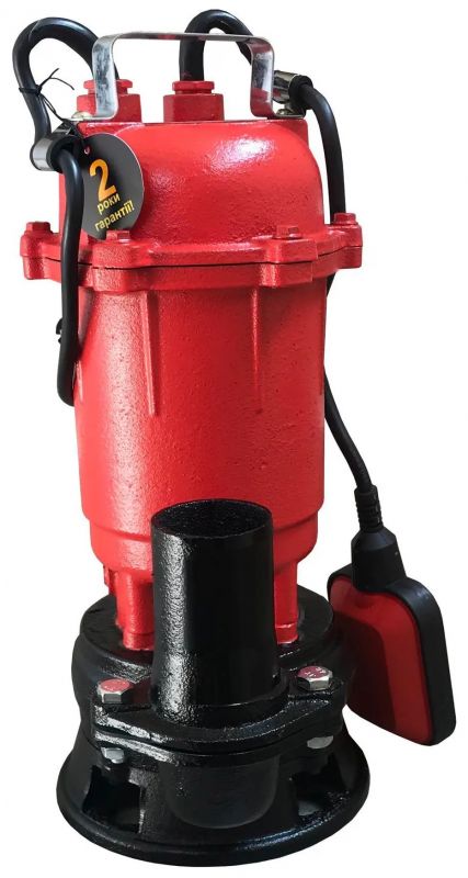 Насос фекальний Optima WQD 10-12 9000л•год, висота 12м, глибина 5м, кабель 12м, 1.1кВт, 14.7кг