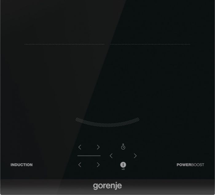 Варильна поверхня Gorenje індукційна, 30см, Доміно, PowerBoost, TouchControl, поєднання конфорок, чорний