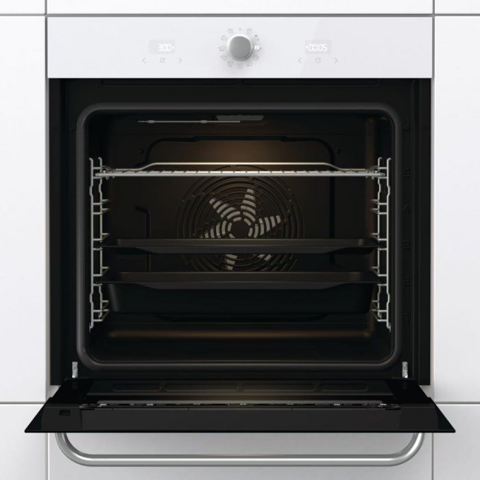 Духова шафа Gorenje електрична, 77л, A, пара, дисплей, макс.темпер.-300,  білий