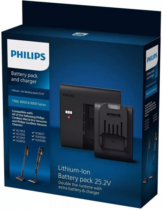 Акумулятор із зарядним пристроєм для безпровідних пилососів Philips