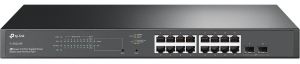 Комутатор TP-LINK TL-SG2218P 16x1GE (1xPoE), 2xSFP, 150Вт, WebSmart