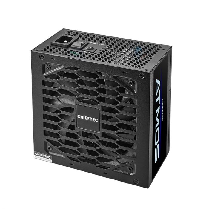 Блок живлення CHIEFTEC Atmos (850W), >90%, 80+ Gold, 135мм FDB, 1xMB 24pin(20+4), 2xCPU 8pin(4+4), 4xMolex, 9xSATA, 2xPCIe 8pin(6+2), 1xPCIe GEN5 16pin, Fully Modular