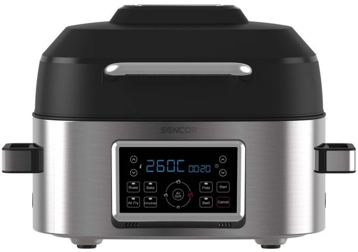 Мультипіч Sencor Vita, 1660Вт, чаша-6л, сенсорне керув., 40-265°C, 7 програм, метал/пластик, сіро-чорний