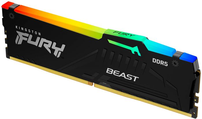 Пам'ять ПК Kingston DDR5 64GB KIT (32GBx2) 5600 FURY Beast RGB
